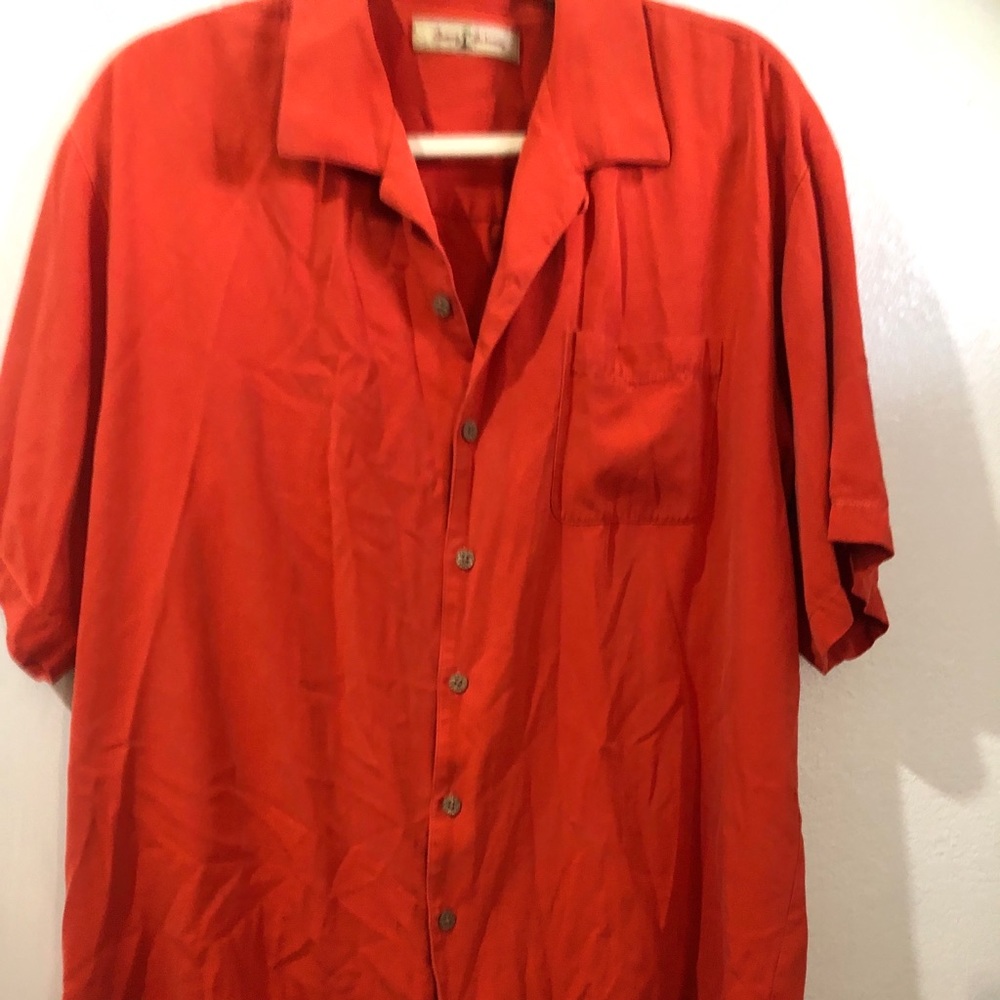 Tommy Bahama Xl red orange shirt